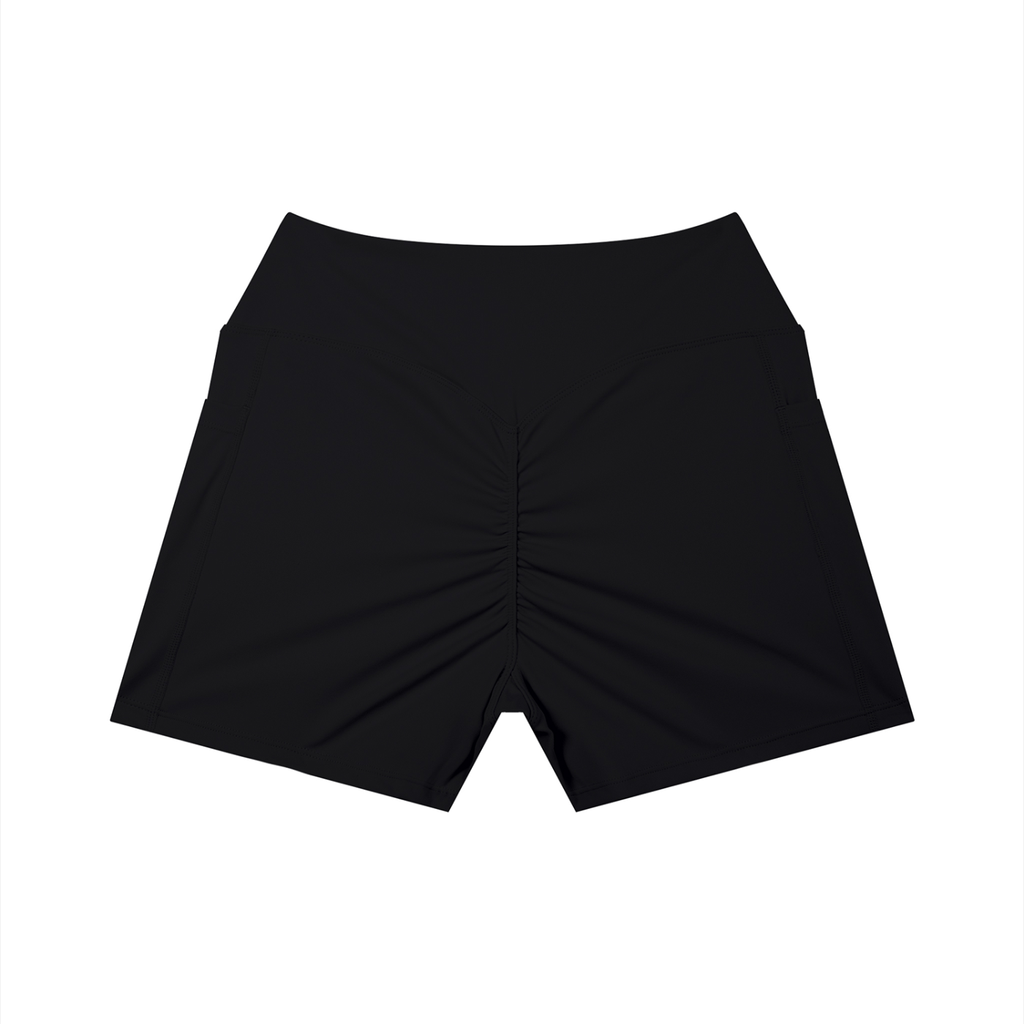 Short Yoga Taille Haute à Poches