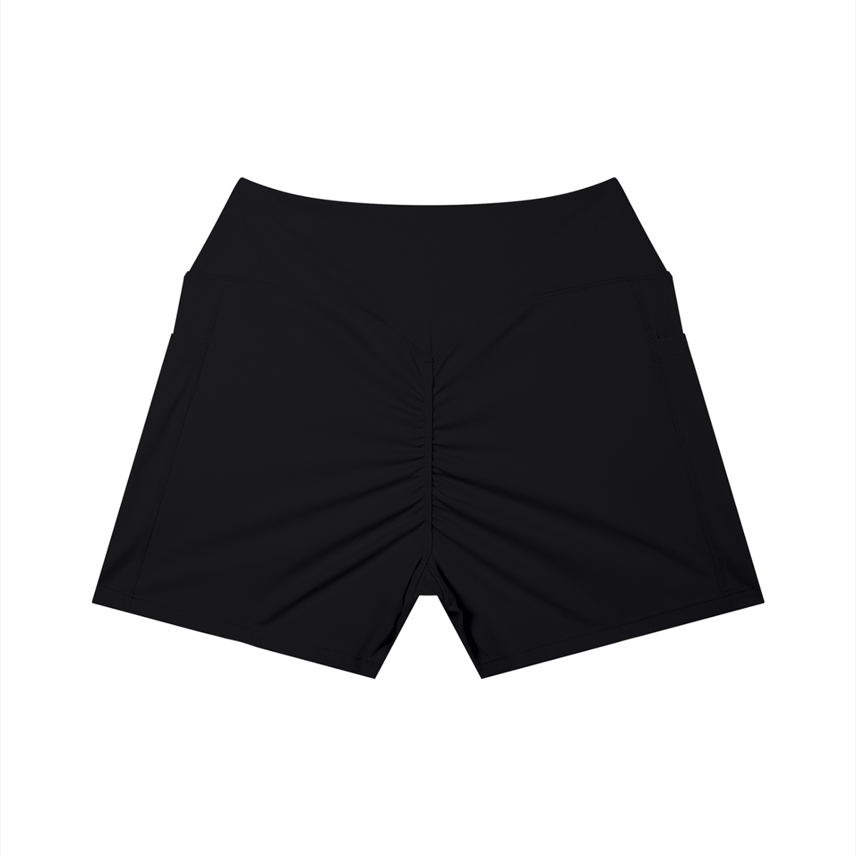 Short Yoga Taille Haute à Poches