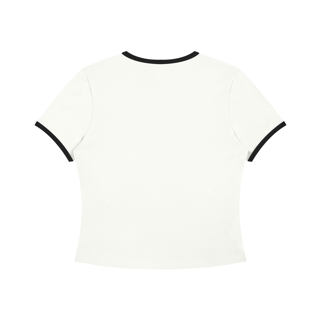 Tee Bicolore Col Rond