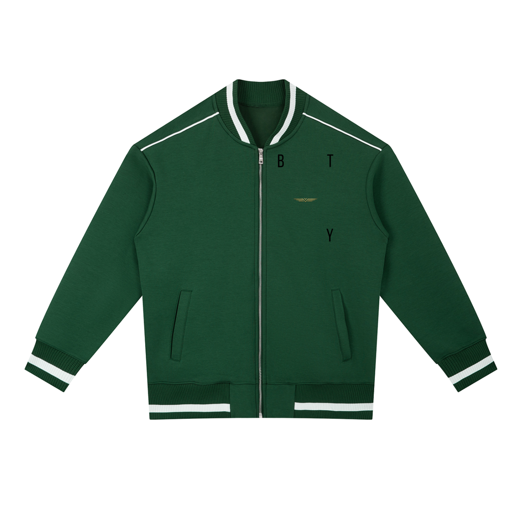 Bomber Zippé à Passepoil