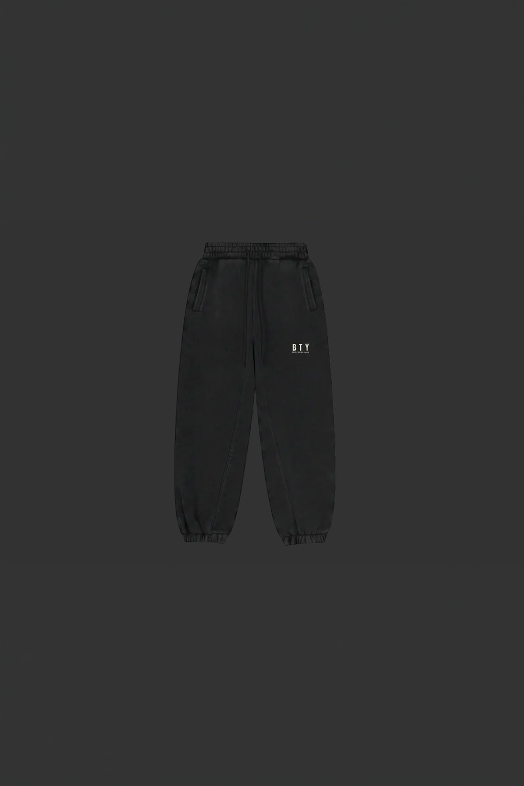 Jogger Polaire — Noir, jogger BTY Concept, streetwear athlétique
