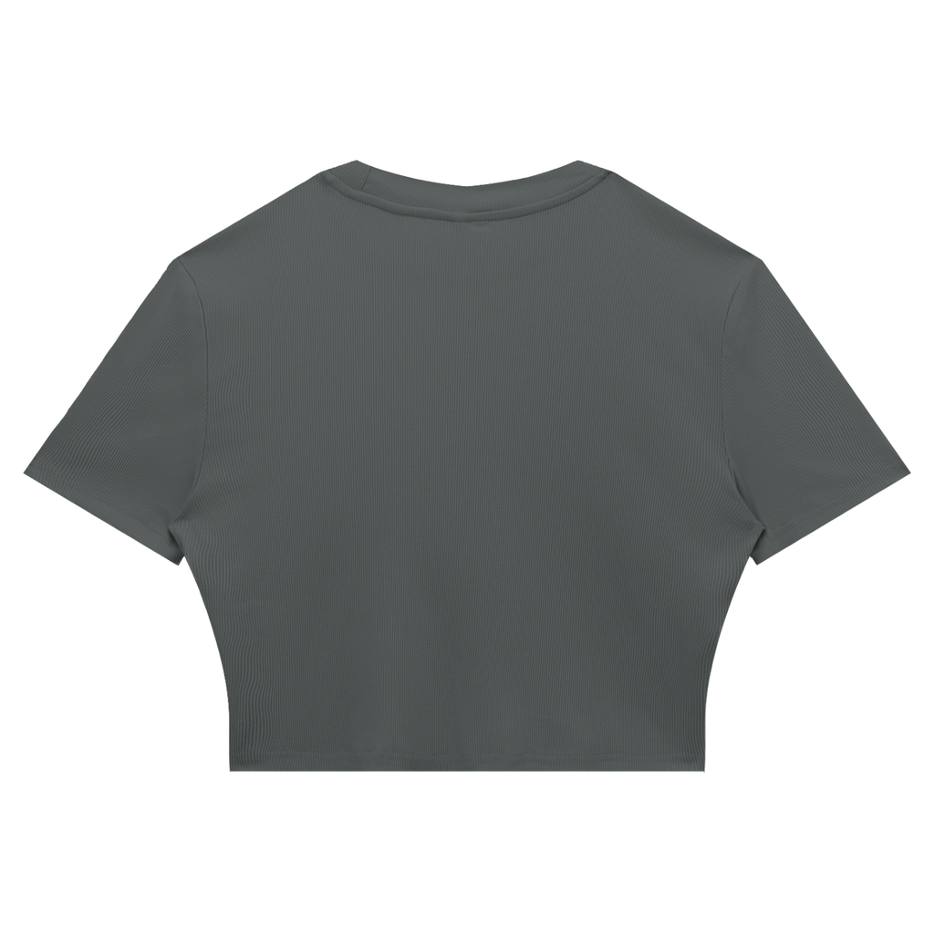 Crop Tee Côtelé Ajusté