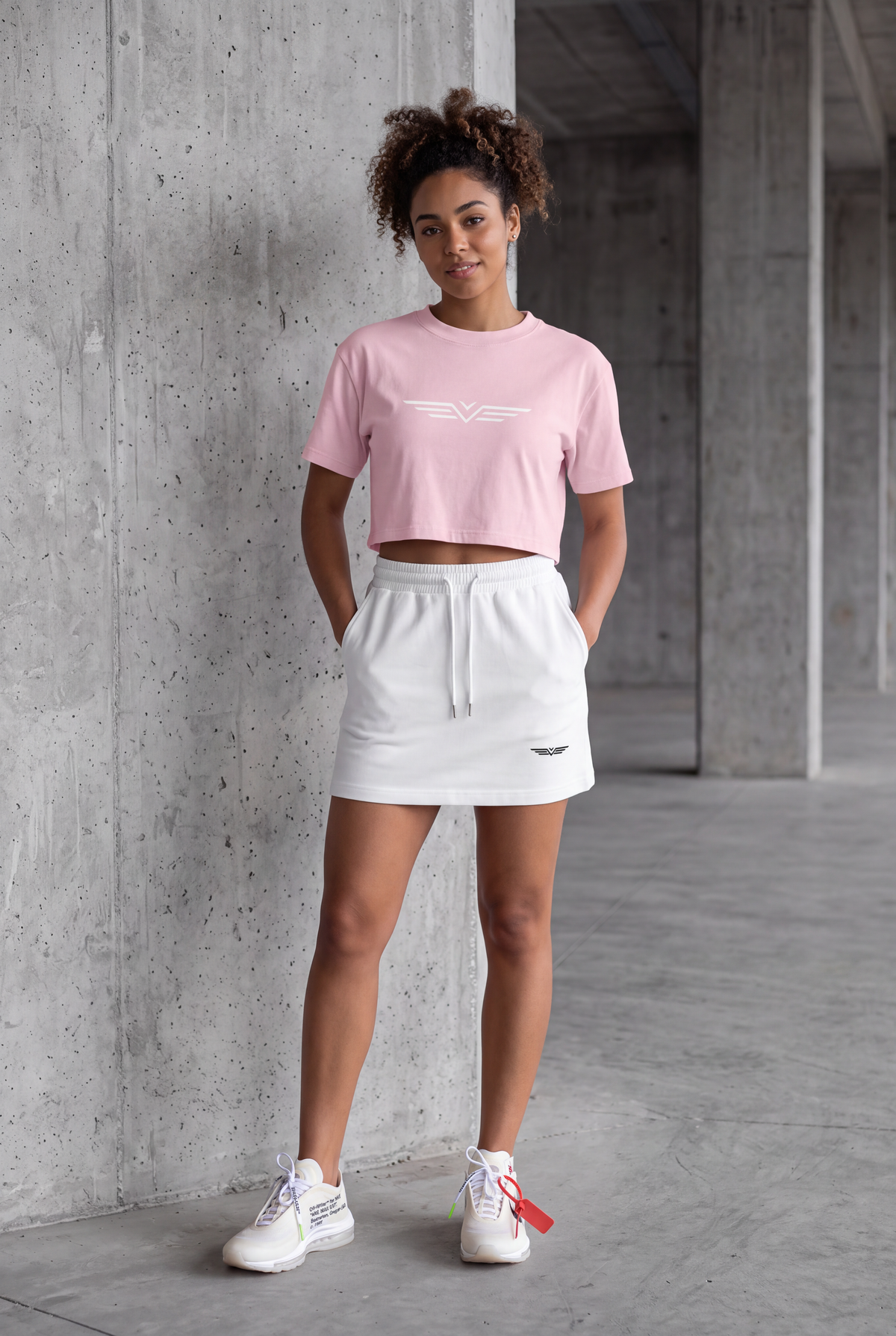 Crop Tee Délavé Minéral