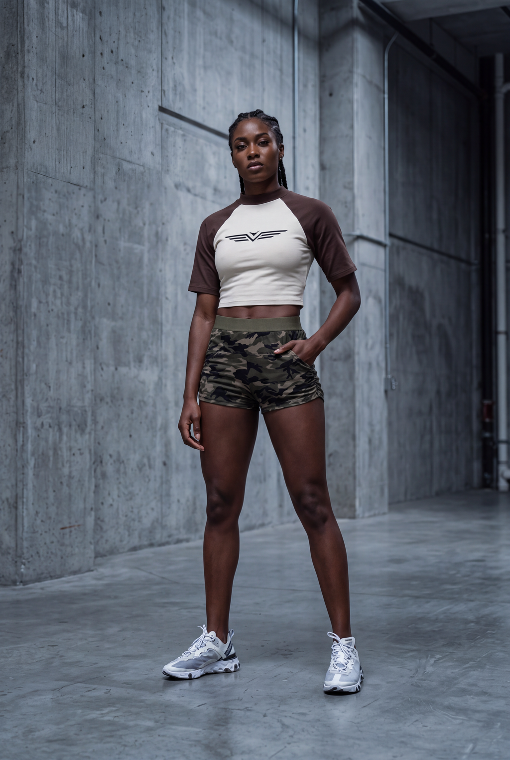 Short Ajusté Camouflage porté — short BTY Concept