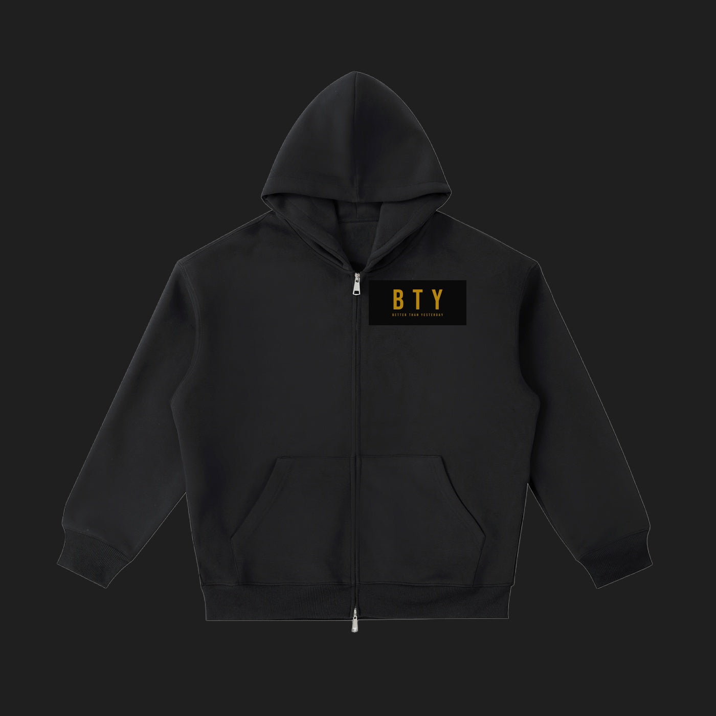 CAMP — Hoodie Heavyweight, fond Carbon Steel