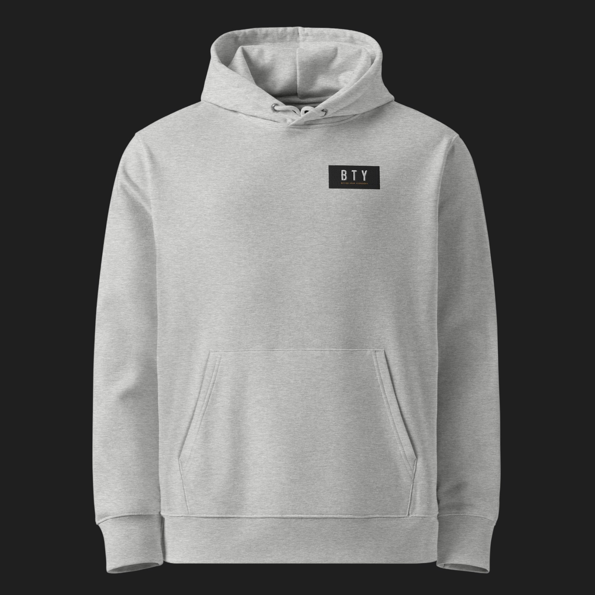 CONTRE — Hoodie Éco BTY sur fond carbone