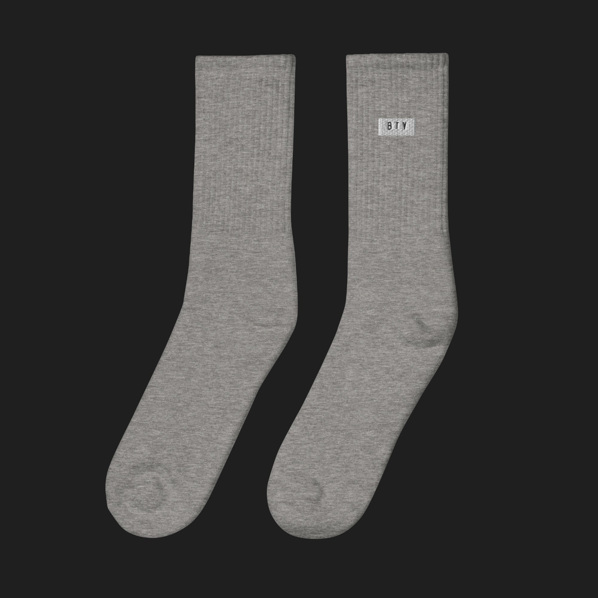 GARDE — Chaussettes BTY sur fond carbone