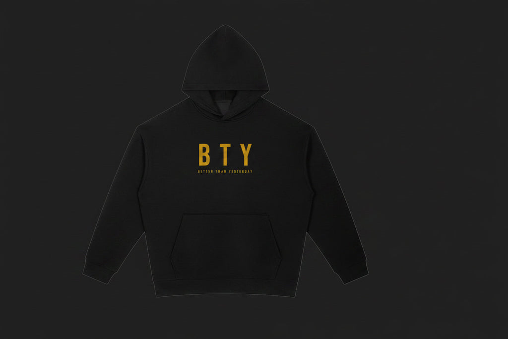 GARDE — Hoodie Heavyweight BTY sur fond carbone