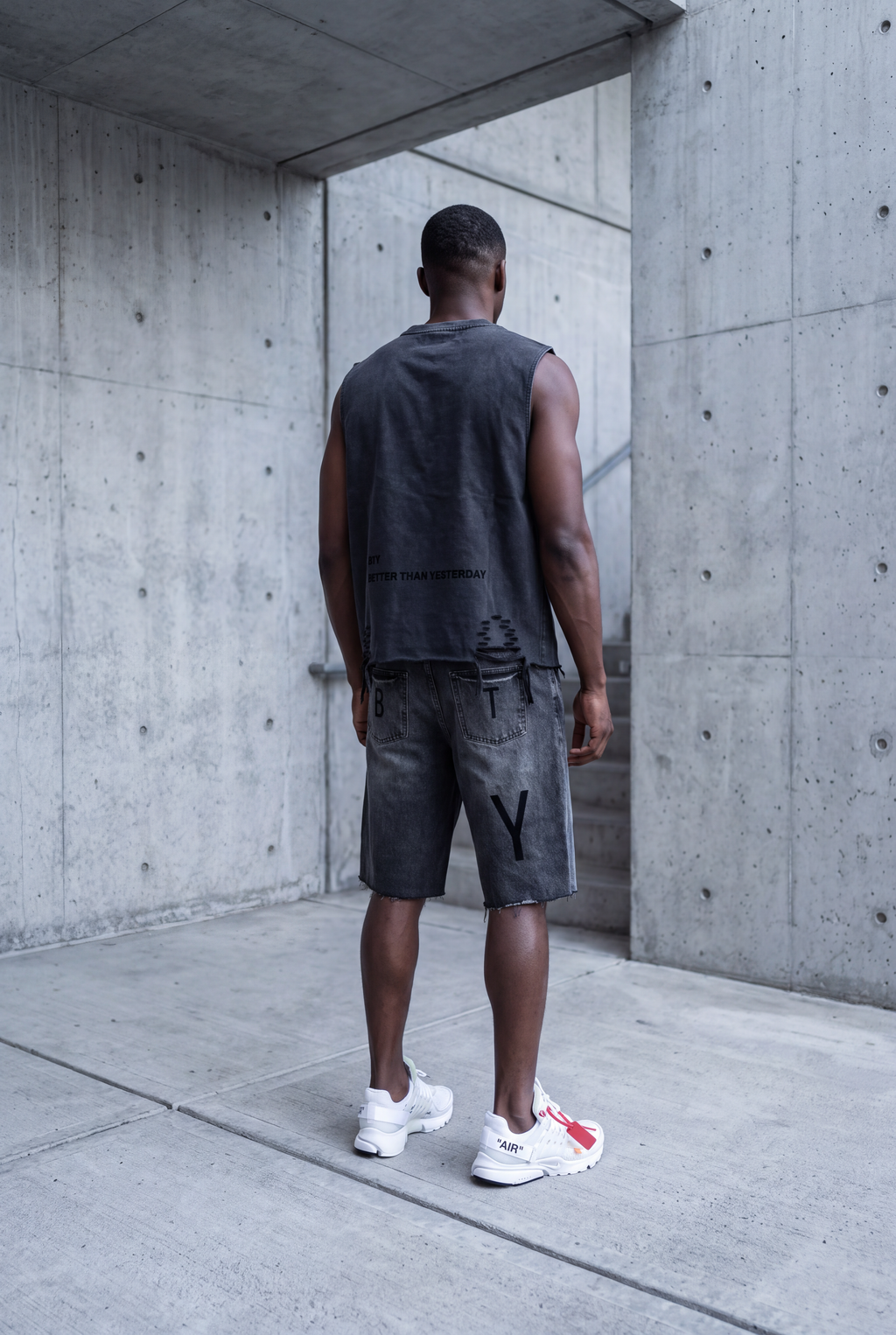 Débardeur Délavé Neige Bords Francs
