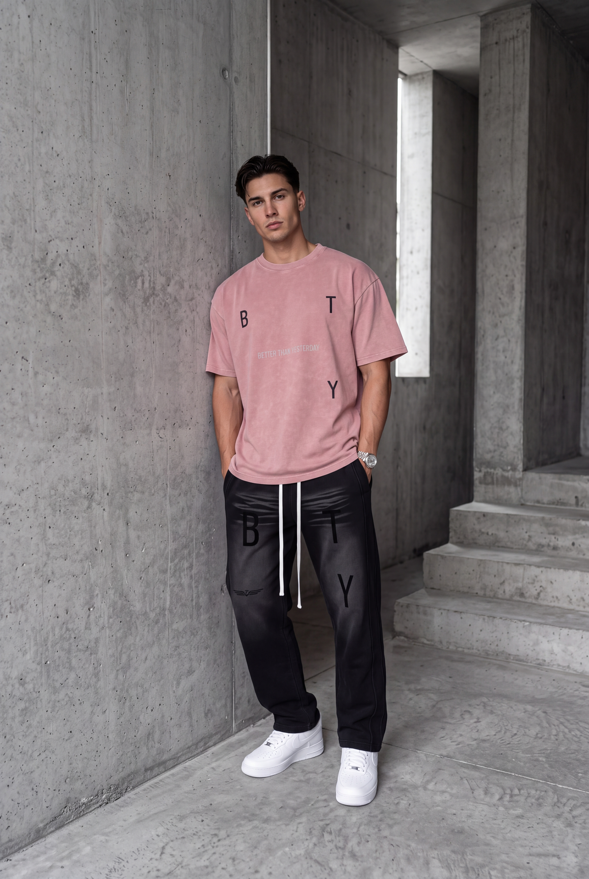 Tee Oversize Délavé Neige — Étendard