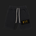 SILENCE — Short Coton BTY sur fond carbone