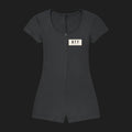 TRÊVE — Romper Cape, fond Carbon Steel