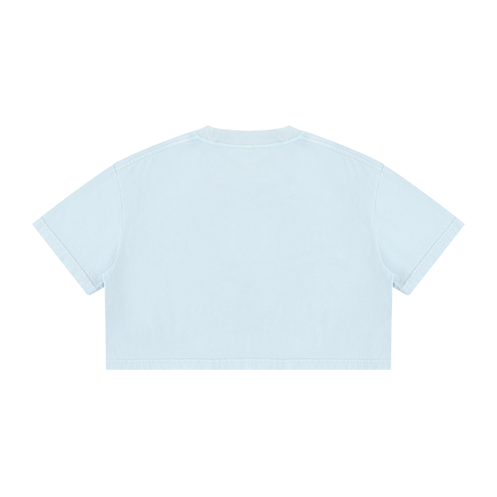 Crop Tee Délavé Minéral