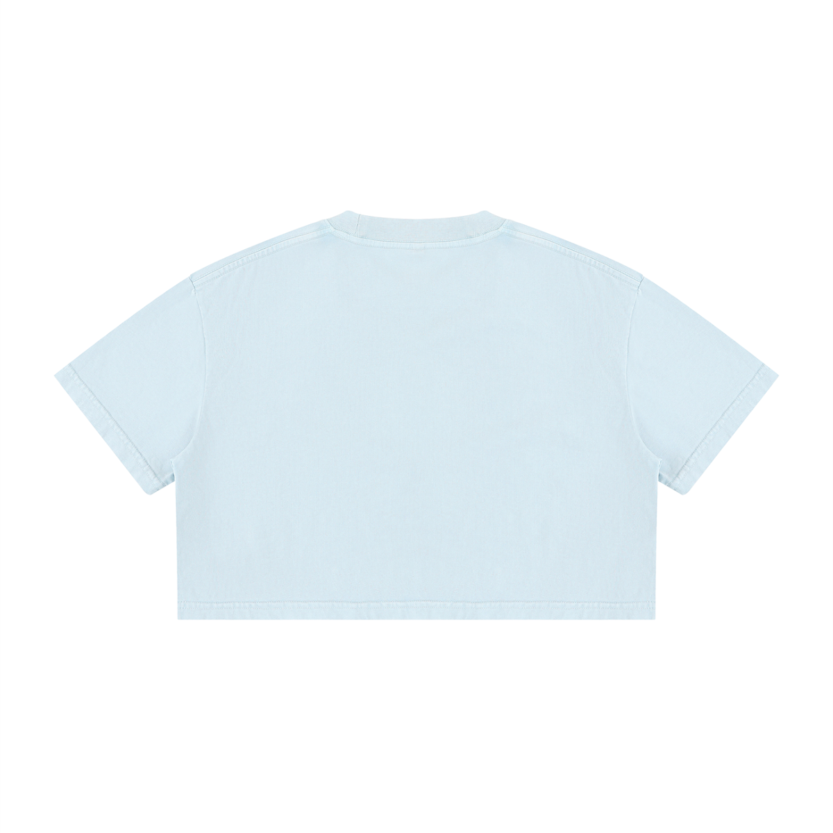 Crop Tee Délavé Minéral