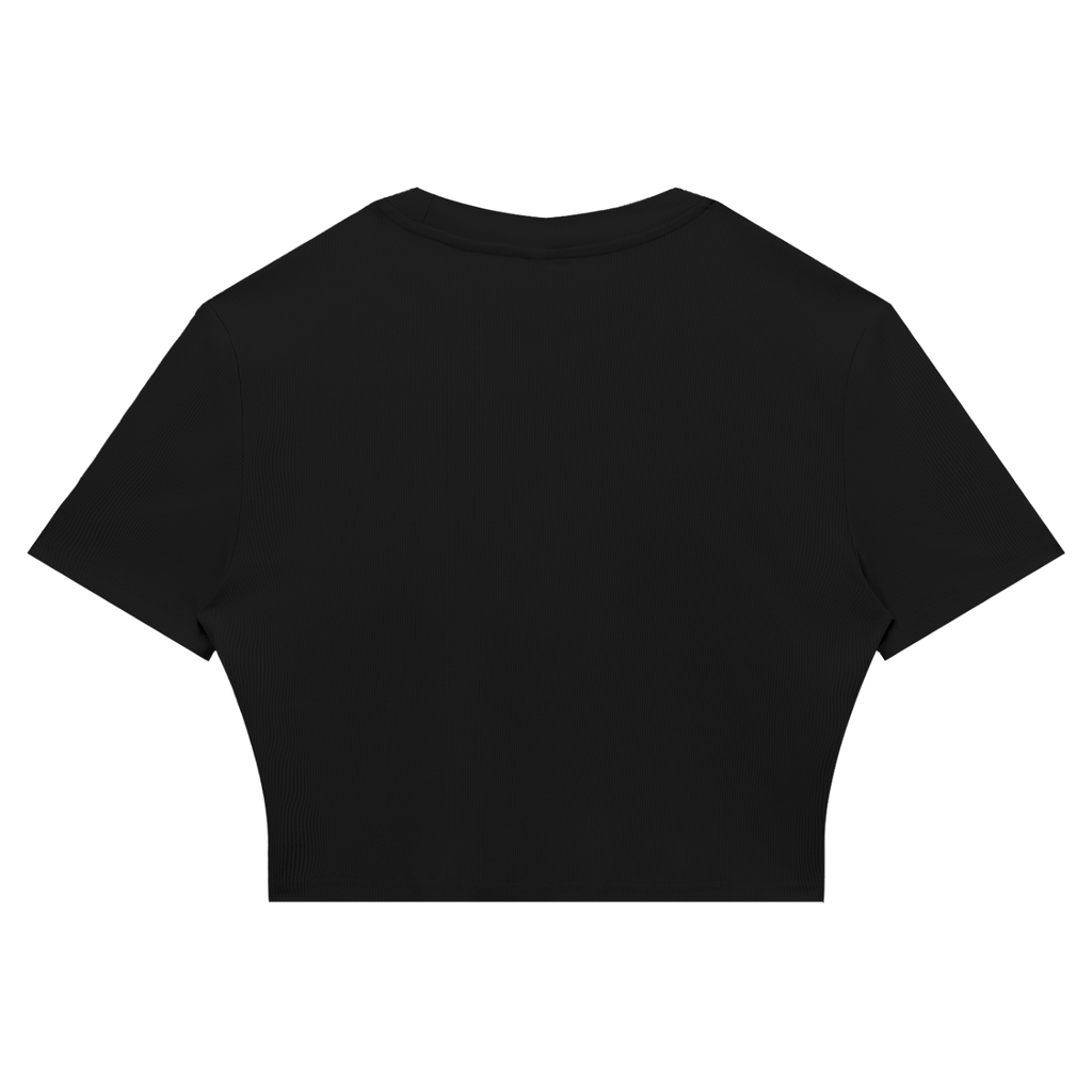 Crop Tee Côtelé Ajusté
