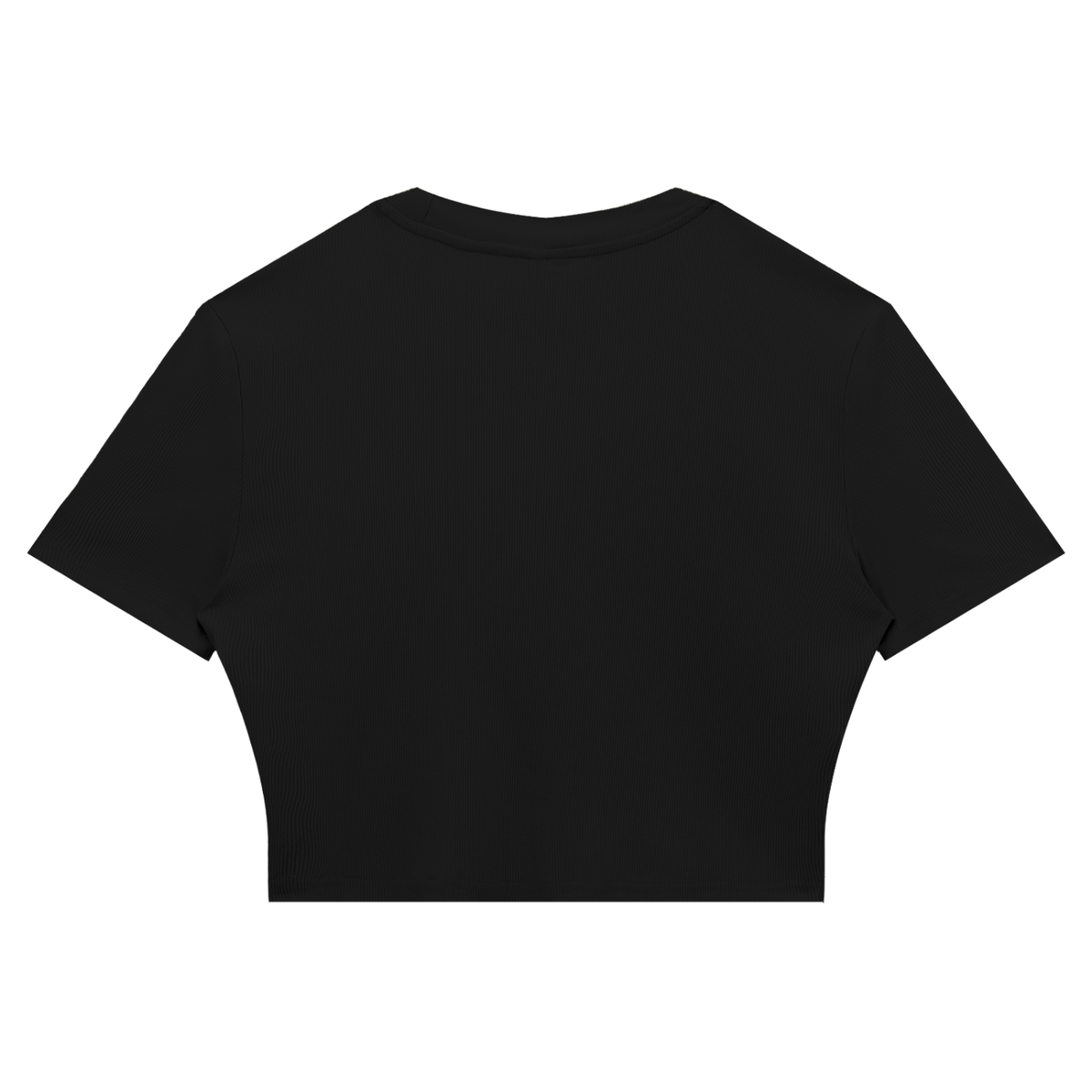 Crop Tee Côtelé Ajusté