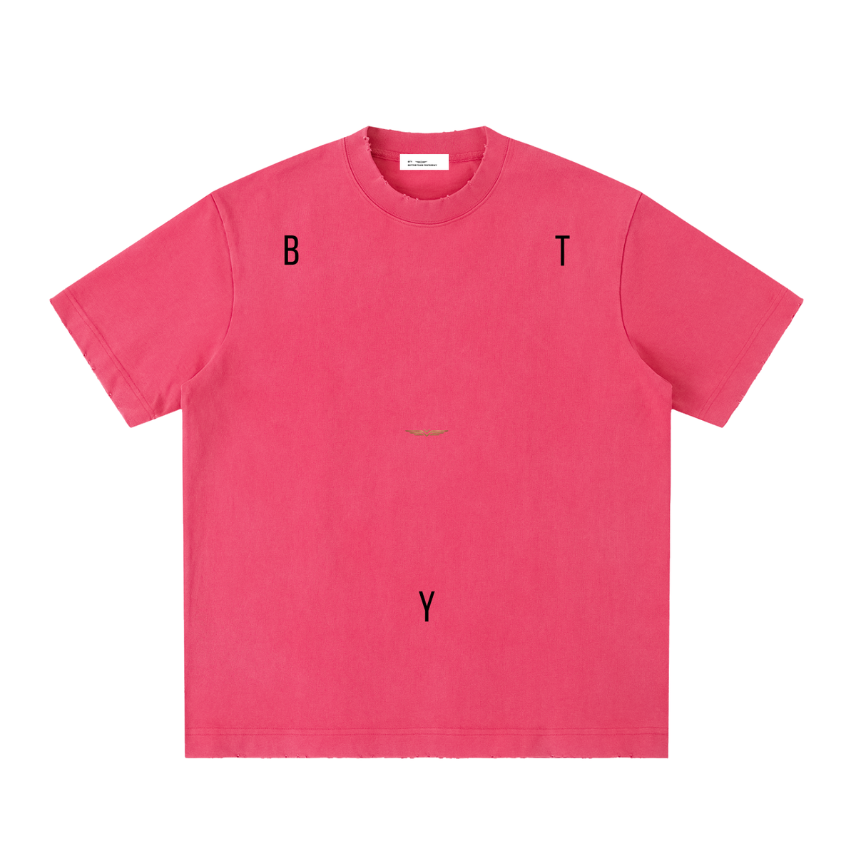 Tee Délavé Bords Francs