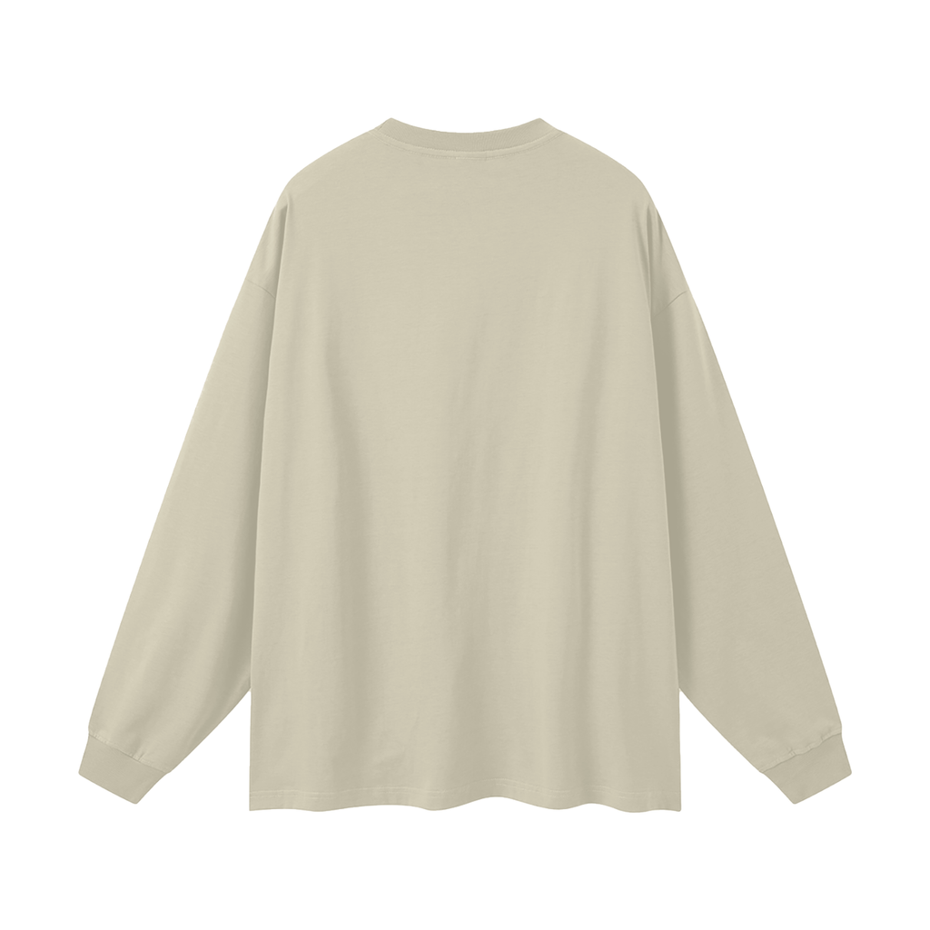 Tee Manches Longues Oversize — Signature Rouge