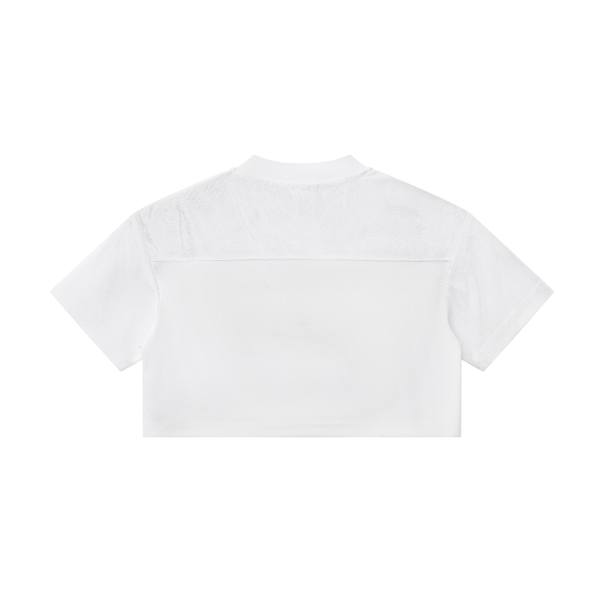 Crop Jersey Col V Ajouré