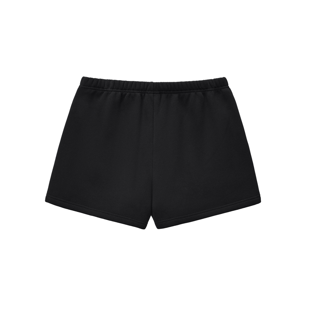 Short Molleton à Cordon — Glyphe Blanc