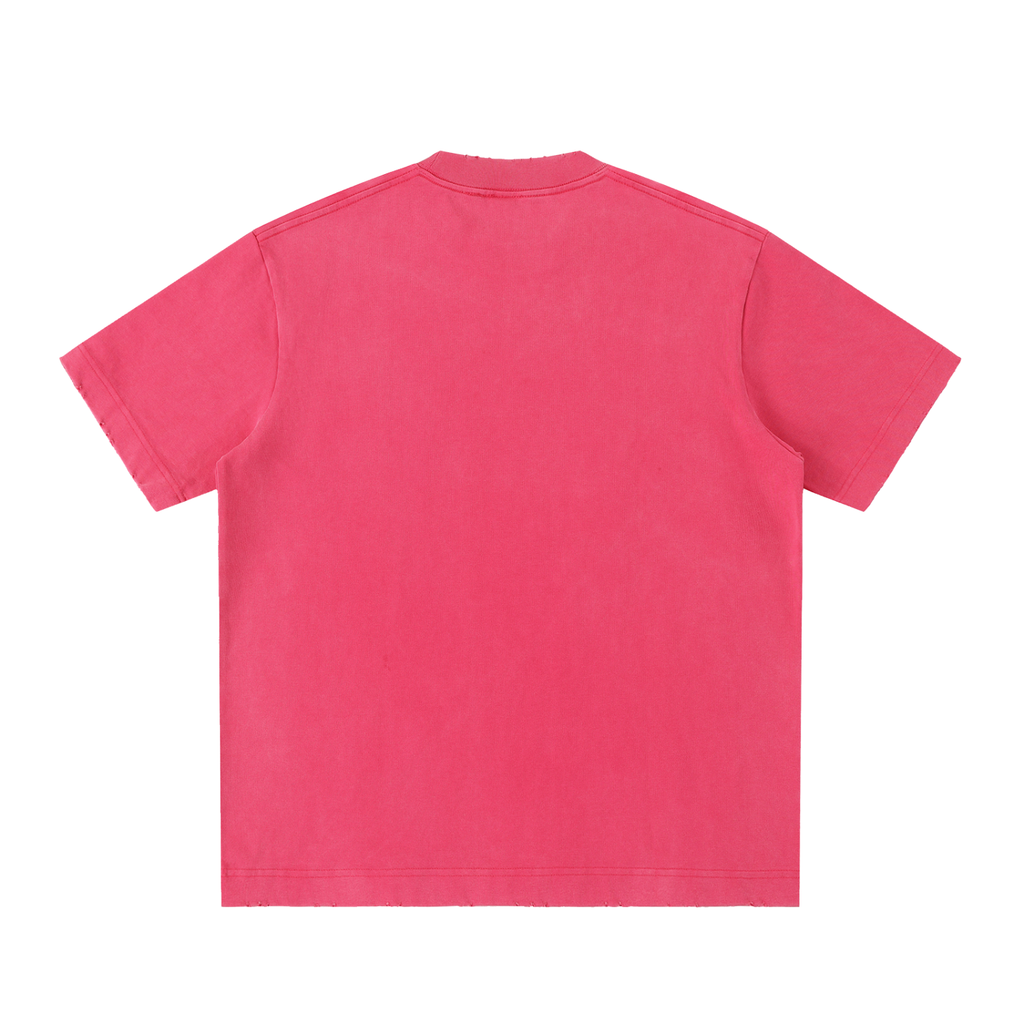 Tee Délavé Bords Francs