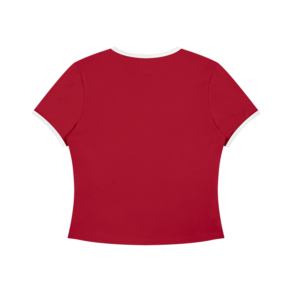 Tee Bicolore Col Rond