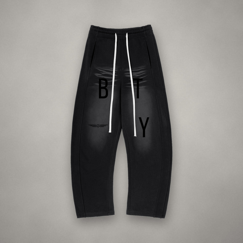 Jogger Molleton Délavé Soleil Étendard — jogger BTY Concept, streetwear athlétique
