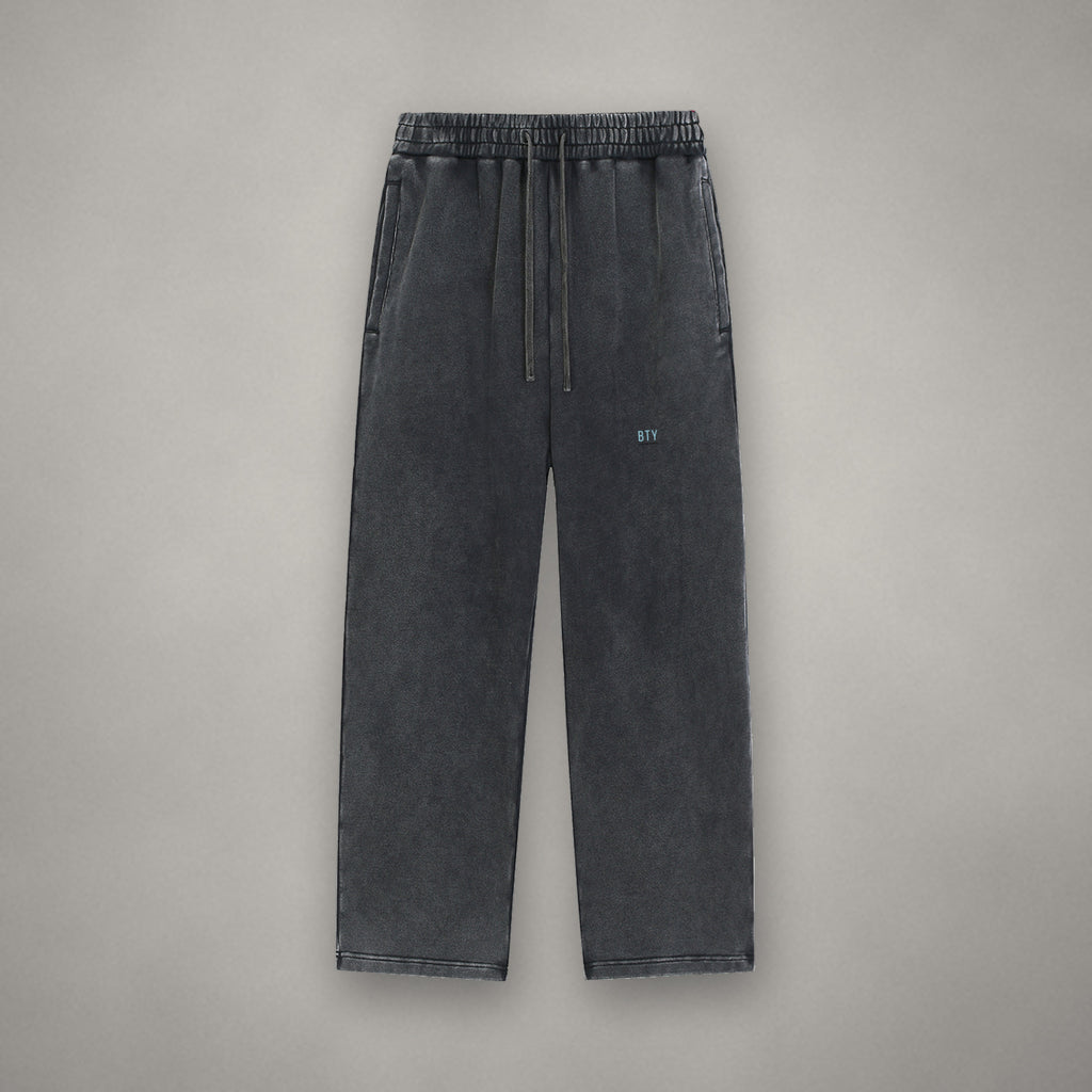 Pantalon Molleton Délavé Neige Signature — jogger BTY Concept, streetwear athlétique