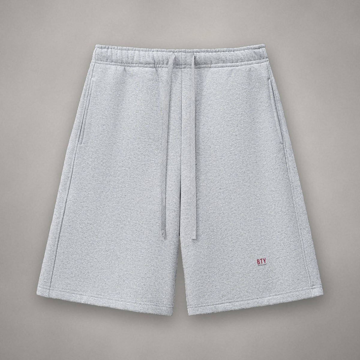 Short Molleton Épais Signature Rouge — short BTY Concept, streetwear athlétique
