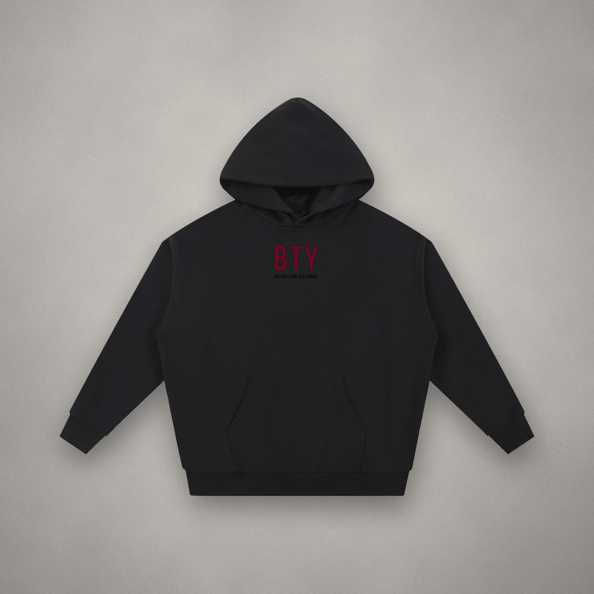 Hoodie Épais Signature Rouge — hoodie BTY Concept, streetwear athlétique