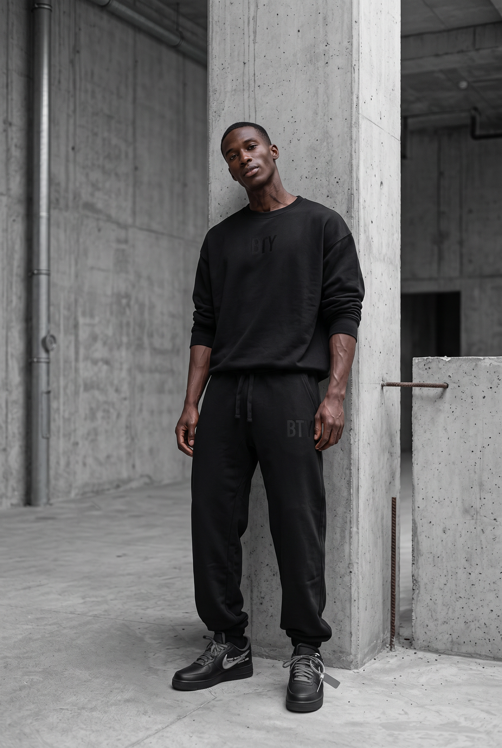SILENCE — Jogger Molleton BTY, Drop 01, porté.
