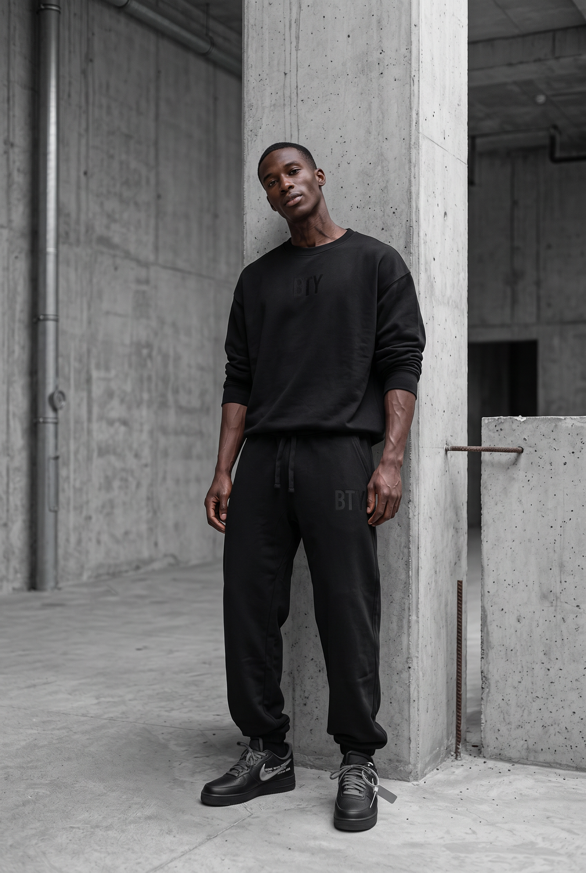 SILENCE — Jogger Molleton BTY, Drop 01, porté.