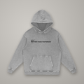 Hoodie Coton Délavé Neige Gris Clair — hoodie BTY Concept, streetwear athlétique