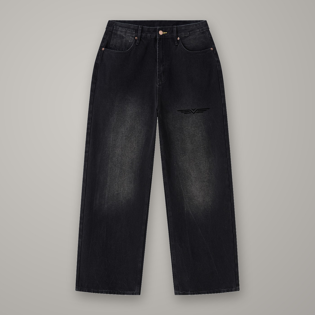 Jean Wide Leg Délavé — jean BTY Concept, streetwear athlétique
