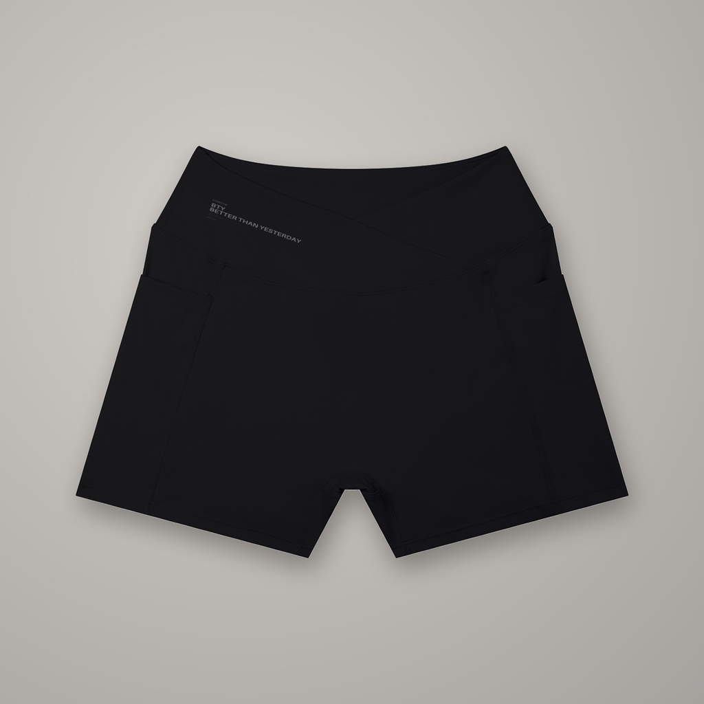 Short Yoga Taille Haute à Poches — short BTY Concept, streetwear athlétique