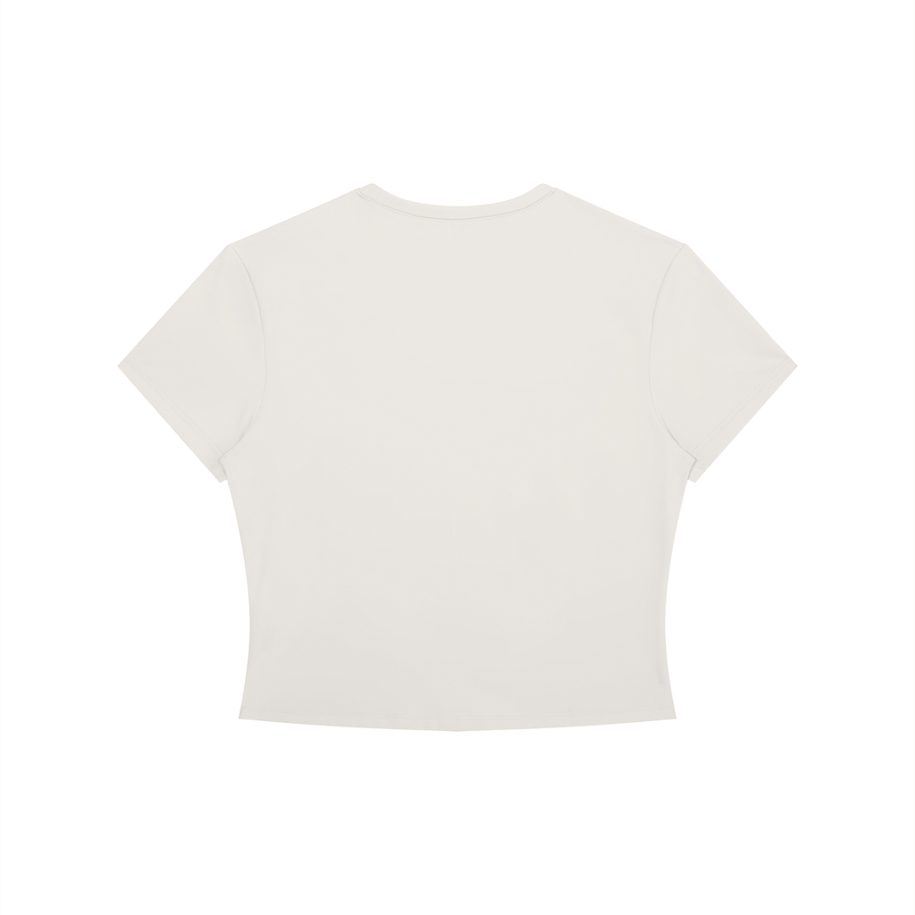 Crop Tee Sport Col Rond