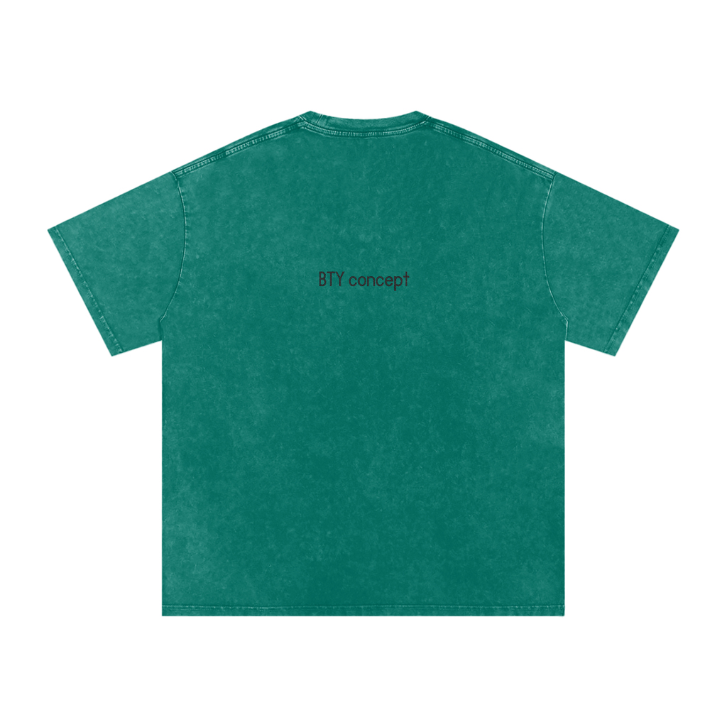 Tee Oversize Délavé Neige — Étendard