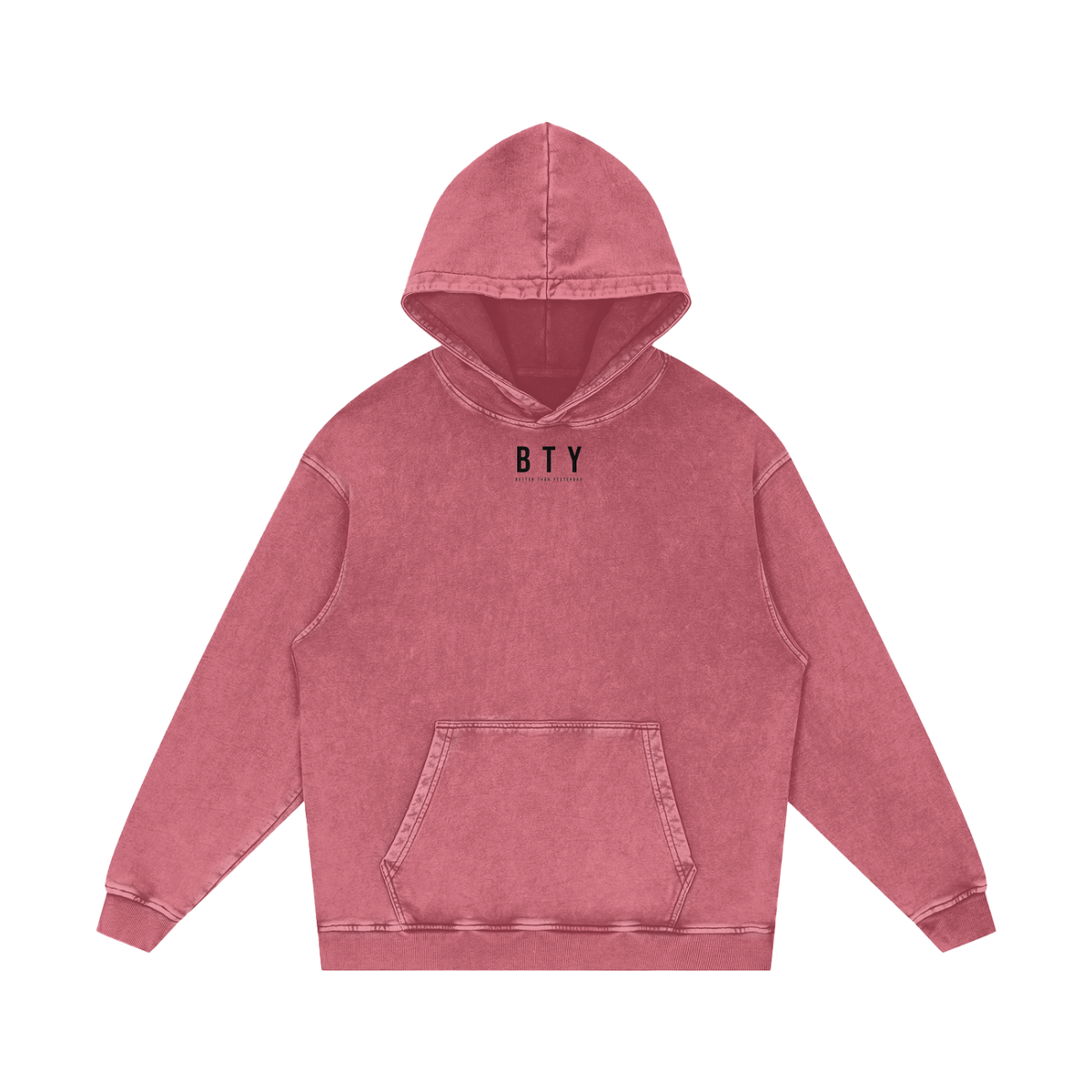 Hoodie Ample Délavé Neige — Manifeste