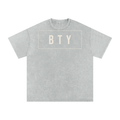 Tee Oversize Délavé Neige — Cadre