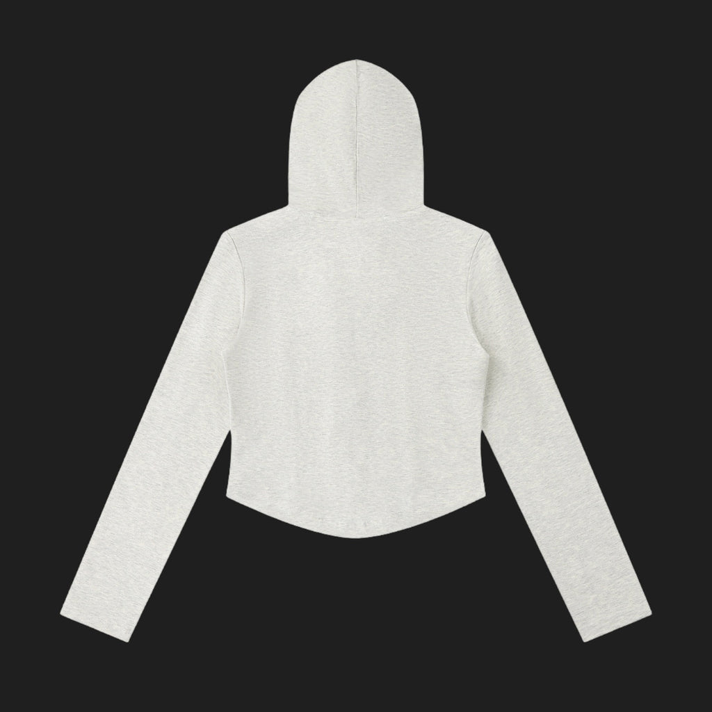 CADENCE — Hoodie zip crop BTY, détail