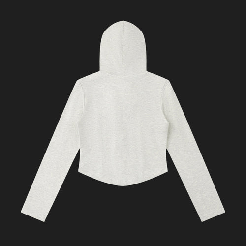 CADENCE — Hoodie zip crop BTY, détail