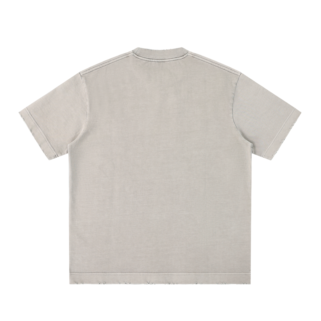 Tee Délavé Bords Francs