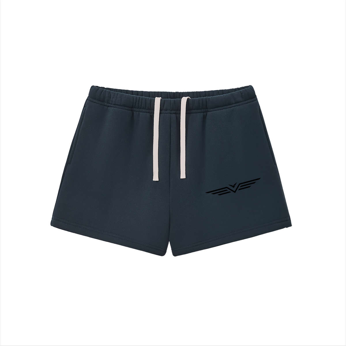 Short Molleton à Cordon — Glyphe Noir