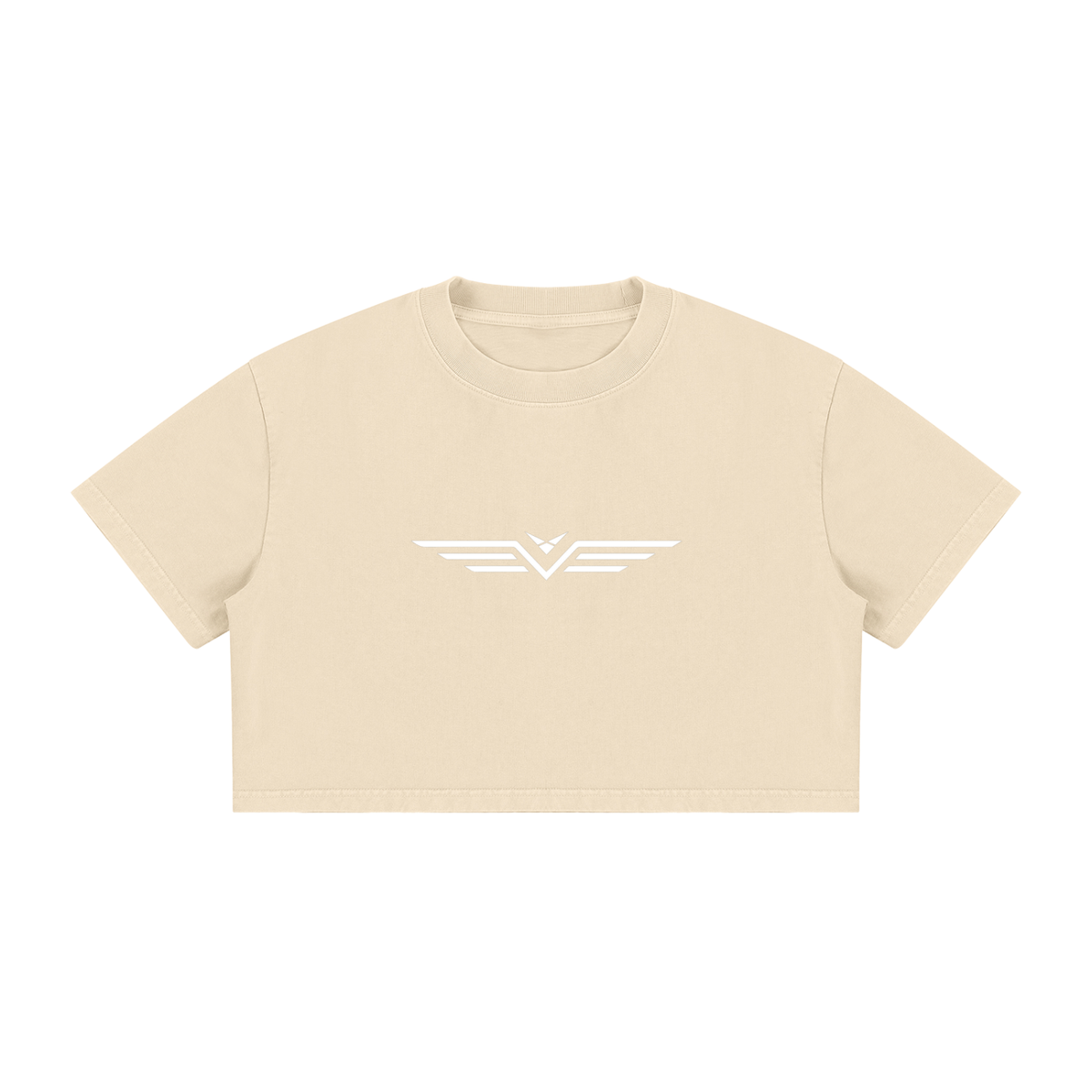 Crop Tee Délavé Minéral