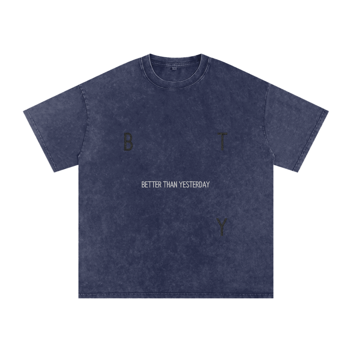 Tee Oversize Délavé Neige — Étendard