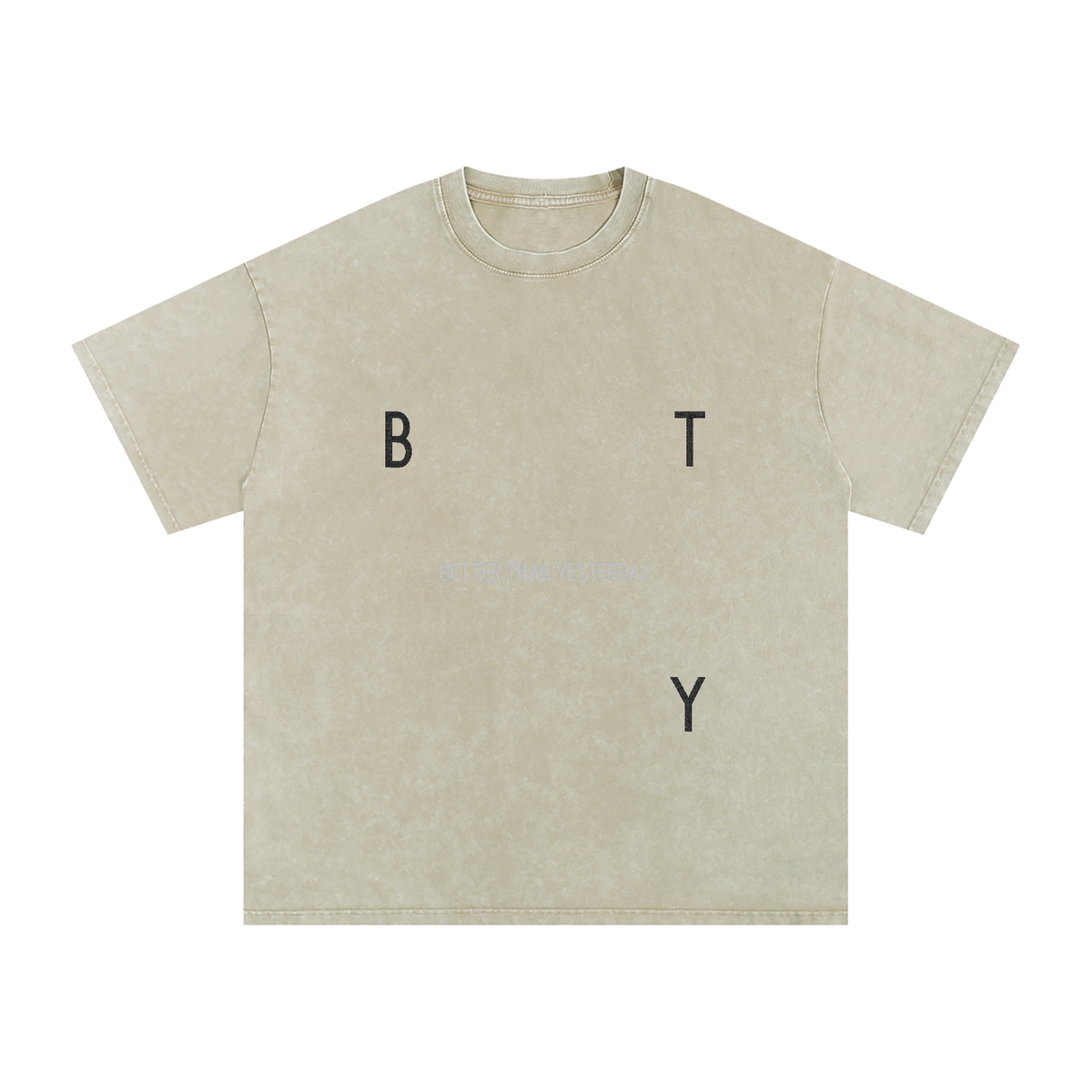 Tee Oversize Délavé Neige — Étendard