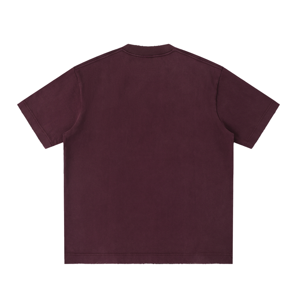 Tee Délavé Bords Francs