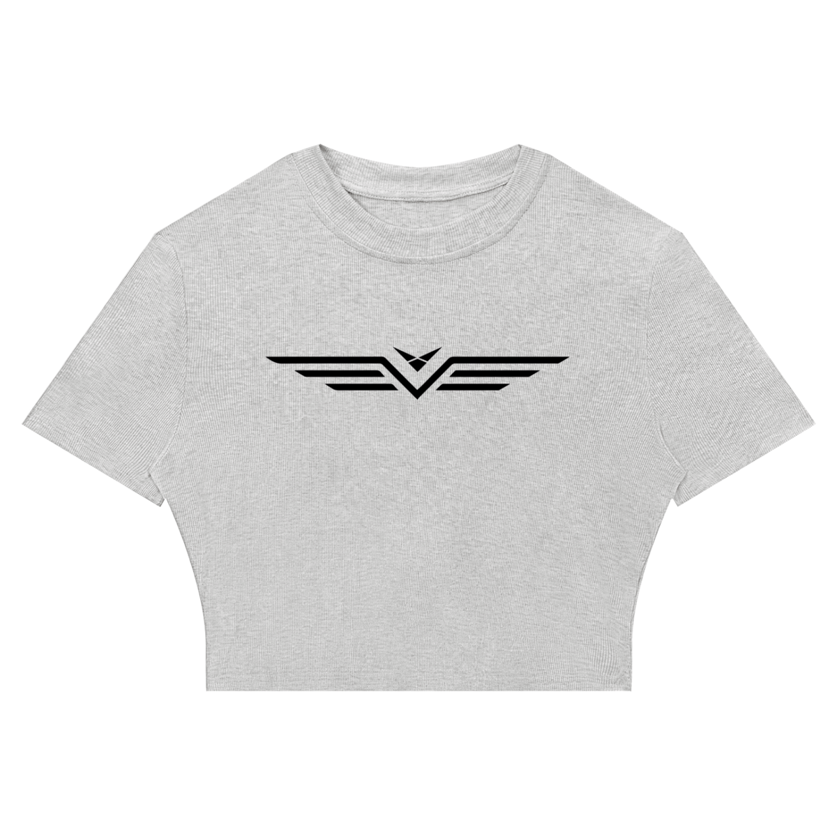 Crop Tee Côtelé Ajusté
