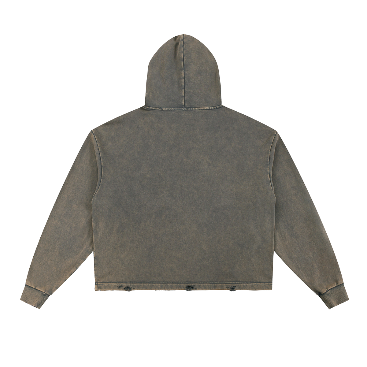 Hoodie Délavé Bords Francs — Bloc