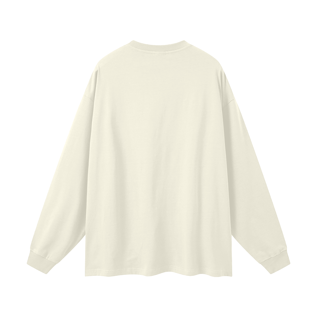 Tee Manches Longues Oversize — Signature Rouge